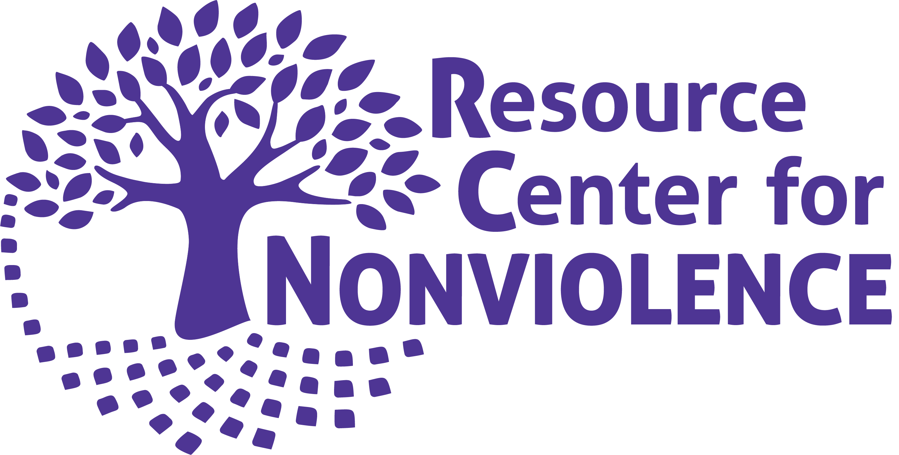 Resource Center for Nonviolence Graphic of a tree before text